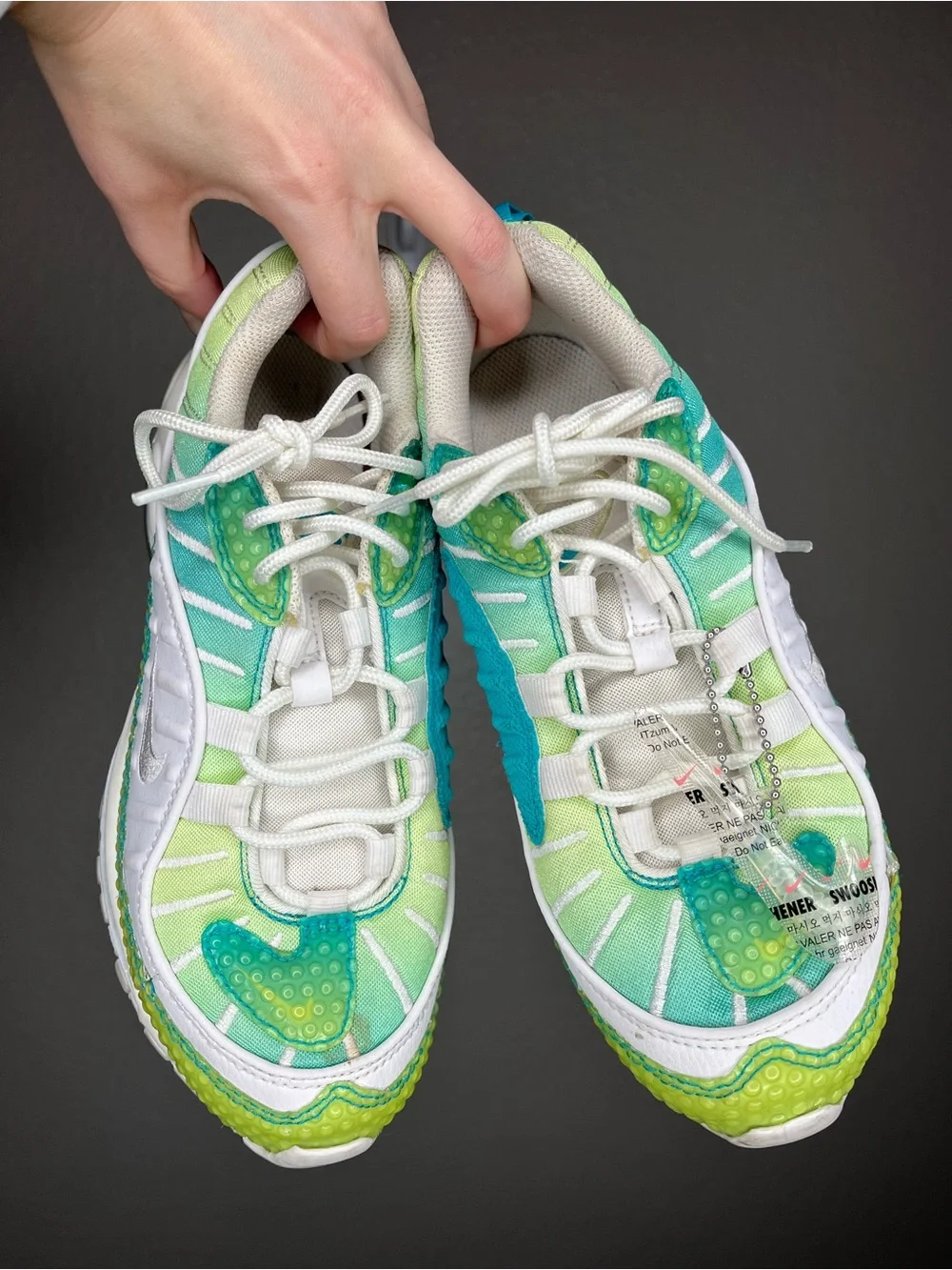 Nike Air Max 98 SE Bubble Pack Aqua Green White Shoes CI7379-300 Womens Size 7.5